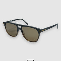 TOMFORD TF0679 Sunglasses For Unisex - HALF BLACK TIGER-BROWN