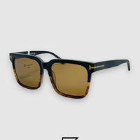 TOMFORD TF0952 Sunglasses For Unisex - HALF BLACK TIGER-BROWN
