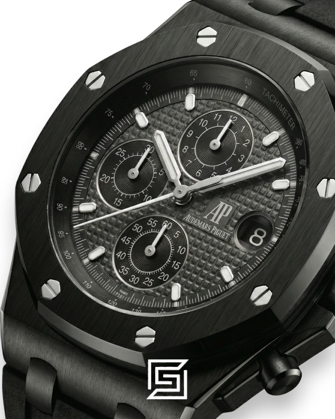 Audemars Piguet Royal Oak Offshore Full Black – Rubber Strap – Quartz