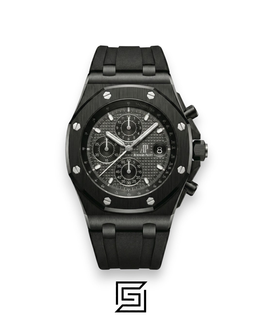 Audemars Piguet Royal Oak Offshore Full Black – Rubber Strap – Quartz