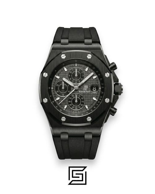 Audemars Piguet Royal Oak Offshore Full Black – Rubber Strap – Quartz