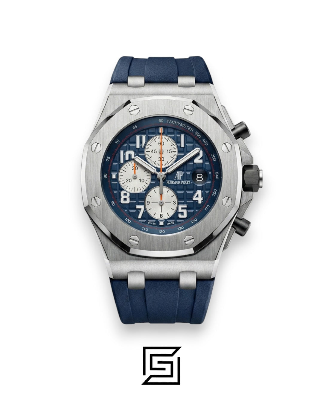 AP Royal Oak Offshore Chronograph Blue Silver Bezel 42mm