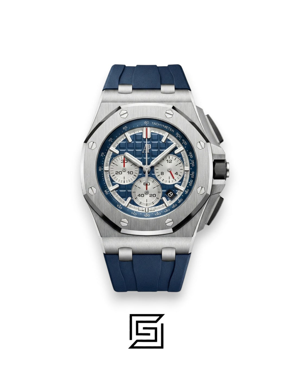Audemars Piguet Royal Oak Offshore Chronograph Blue Dial Silver Bezel