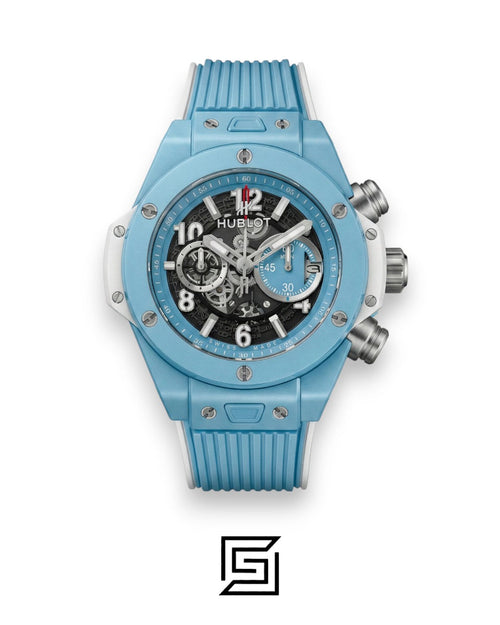 Hublot Big Bang Chronograph – Baby Blue Skeleton Dial