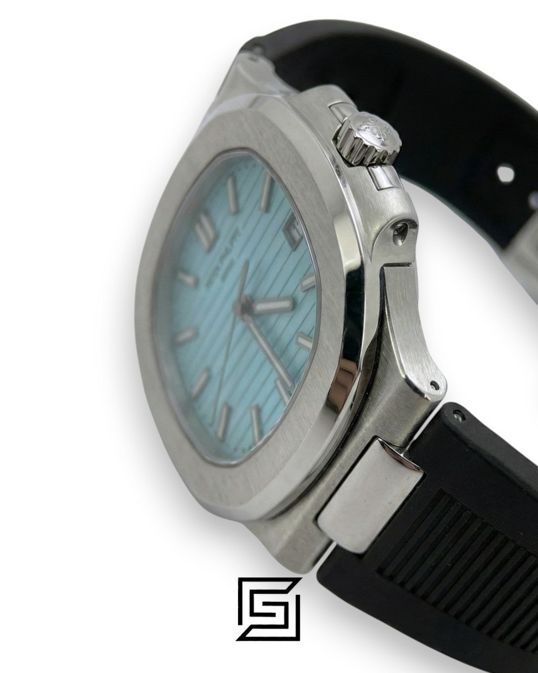 Patek Philippe Nautilus – Tiffany Dial – Black Rubber Strap – Japanese Automatic