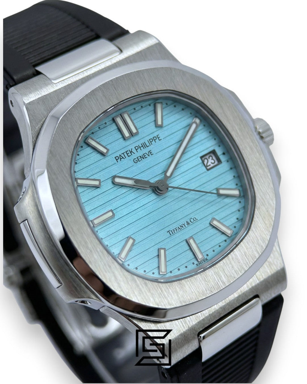 Patek Philippe Nautilus – Tiffany Dial – Black Rubber Strap – Japanese Automatic