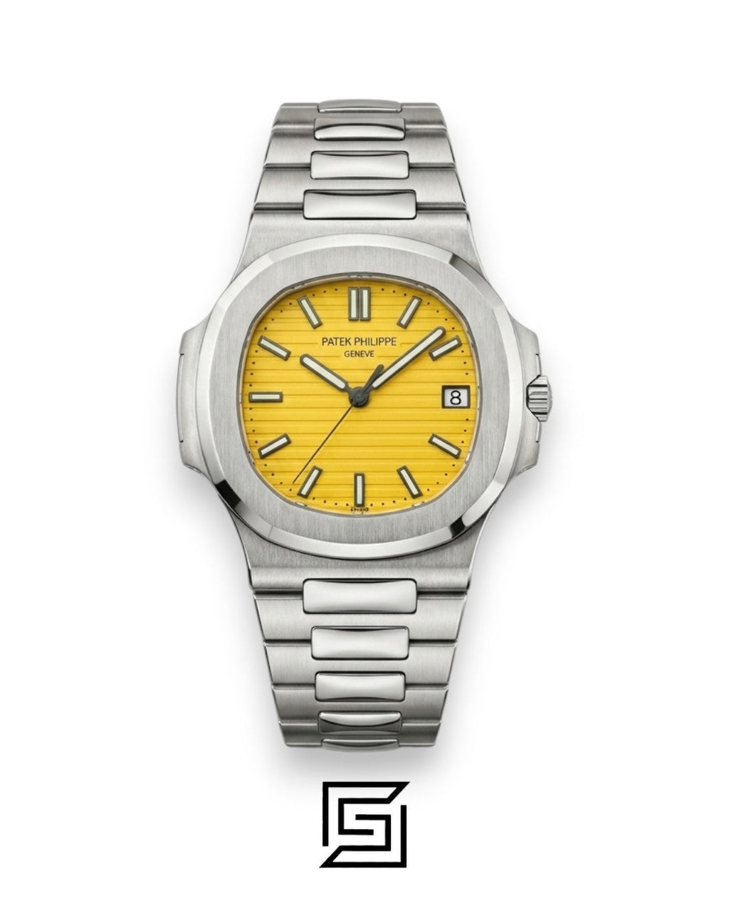 Patek Philippe Nautilus Yellow Dial Stainless Steel Bracelet – Japanese Automatic