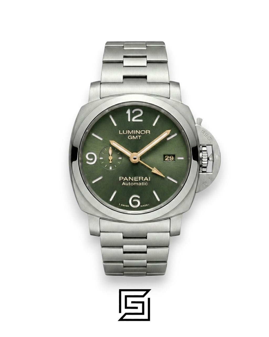 Panerai Luminor GMT Green Dial Stainless Steel Automatic - 44mm