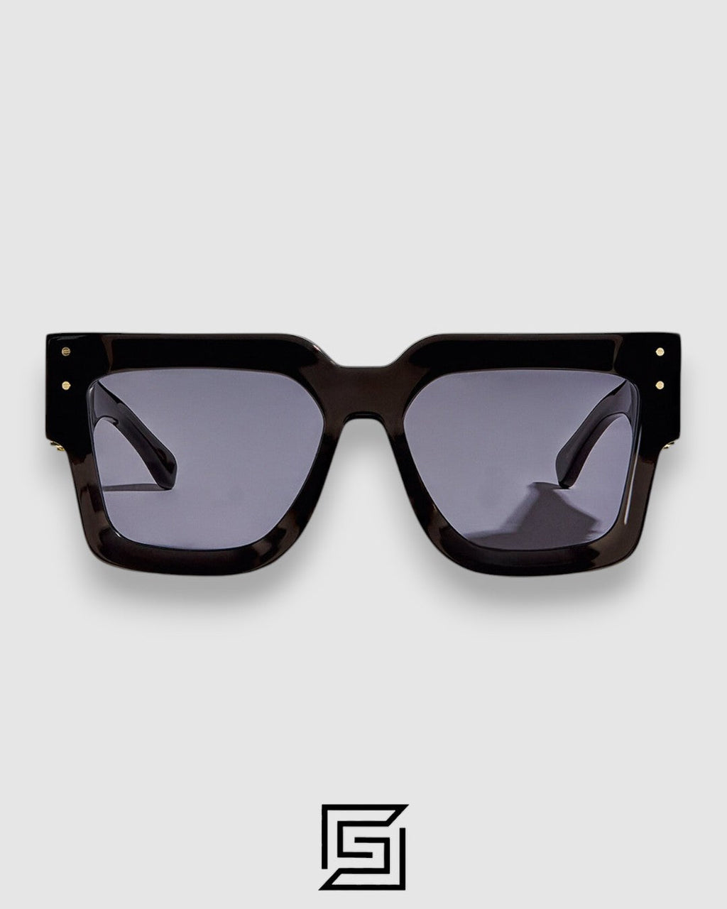 AMIRI Acetate Jumbo MA Unisex Sunglasses Black x Grey