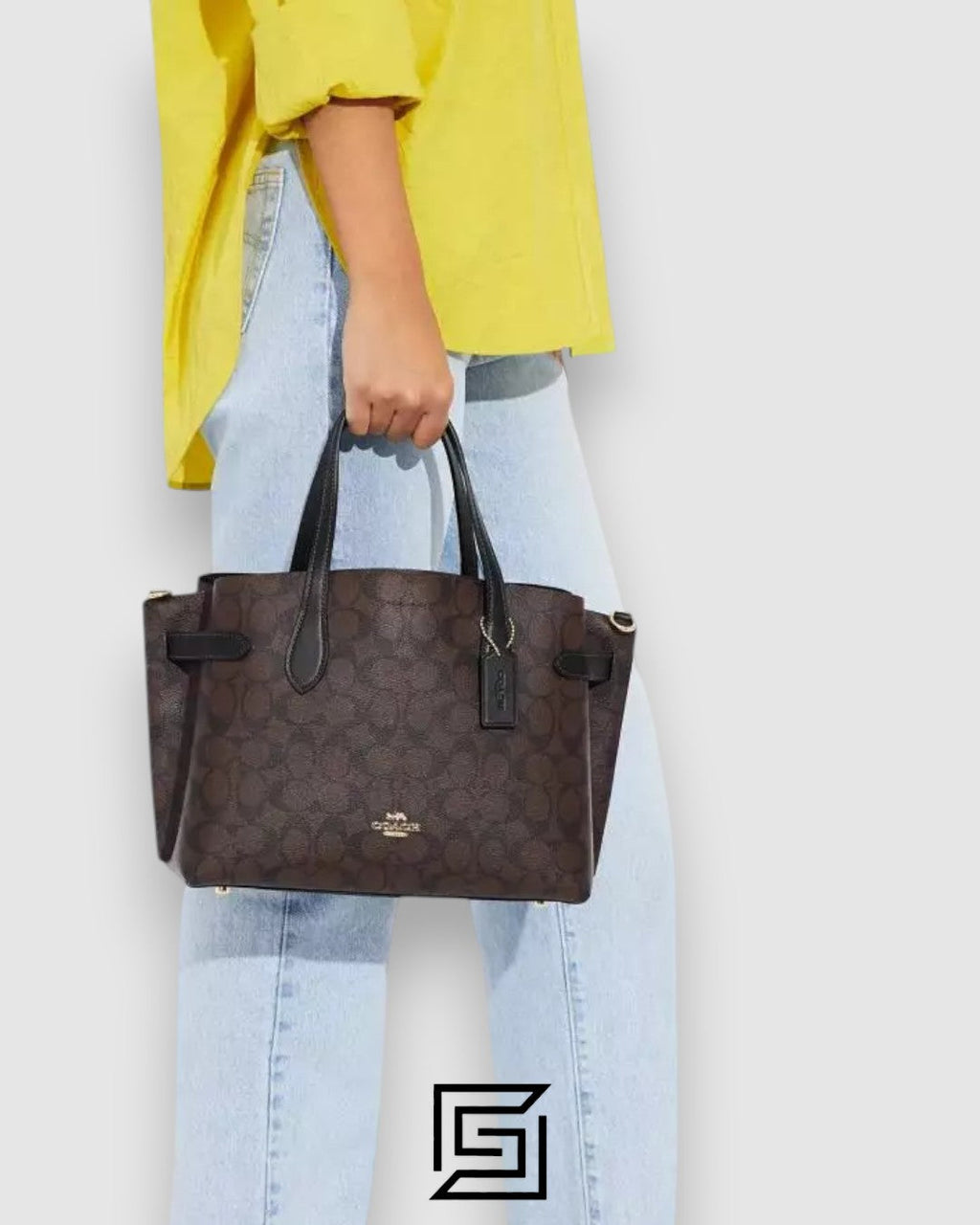 Coach Hanna Shoulder Bag In Signature Canvas Brown CH191