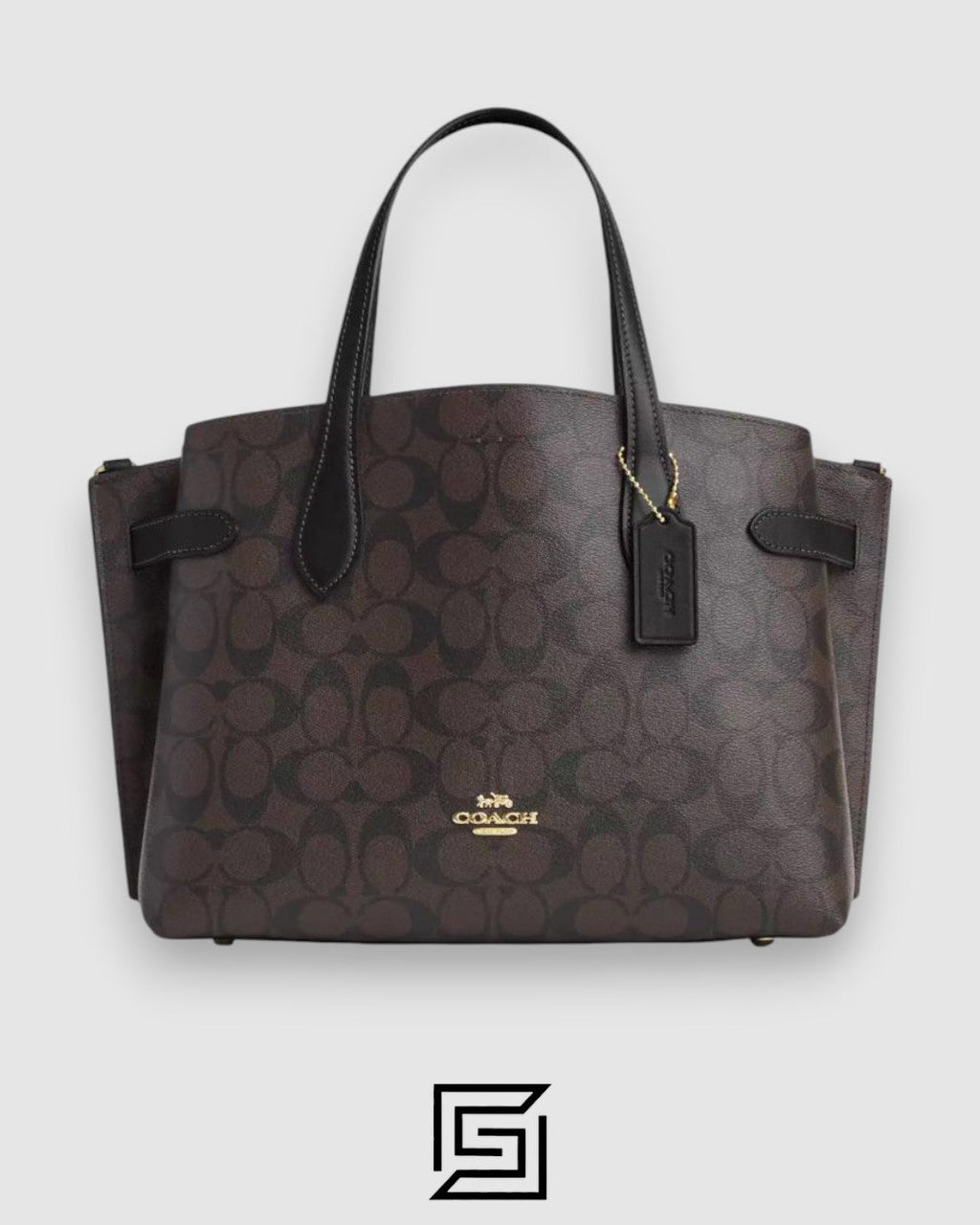 Coach Hanna Shoulder Bag In Signature Canvas Brown CH191