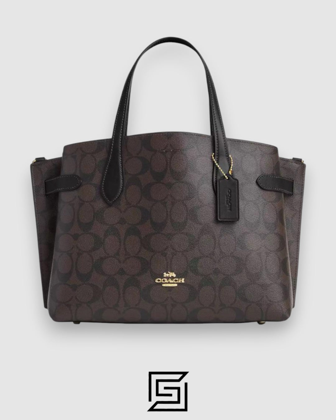 Coach Hanna Shoulder Bag In Signature Canvas Brown CH191