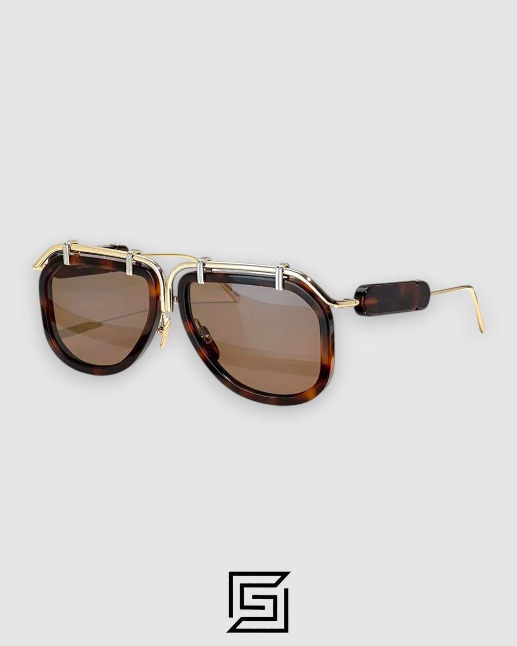 NEWTON FORTUNA JMMNW02 Tiger Gold Frame With Brown Lenses