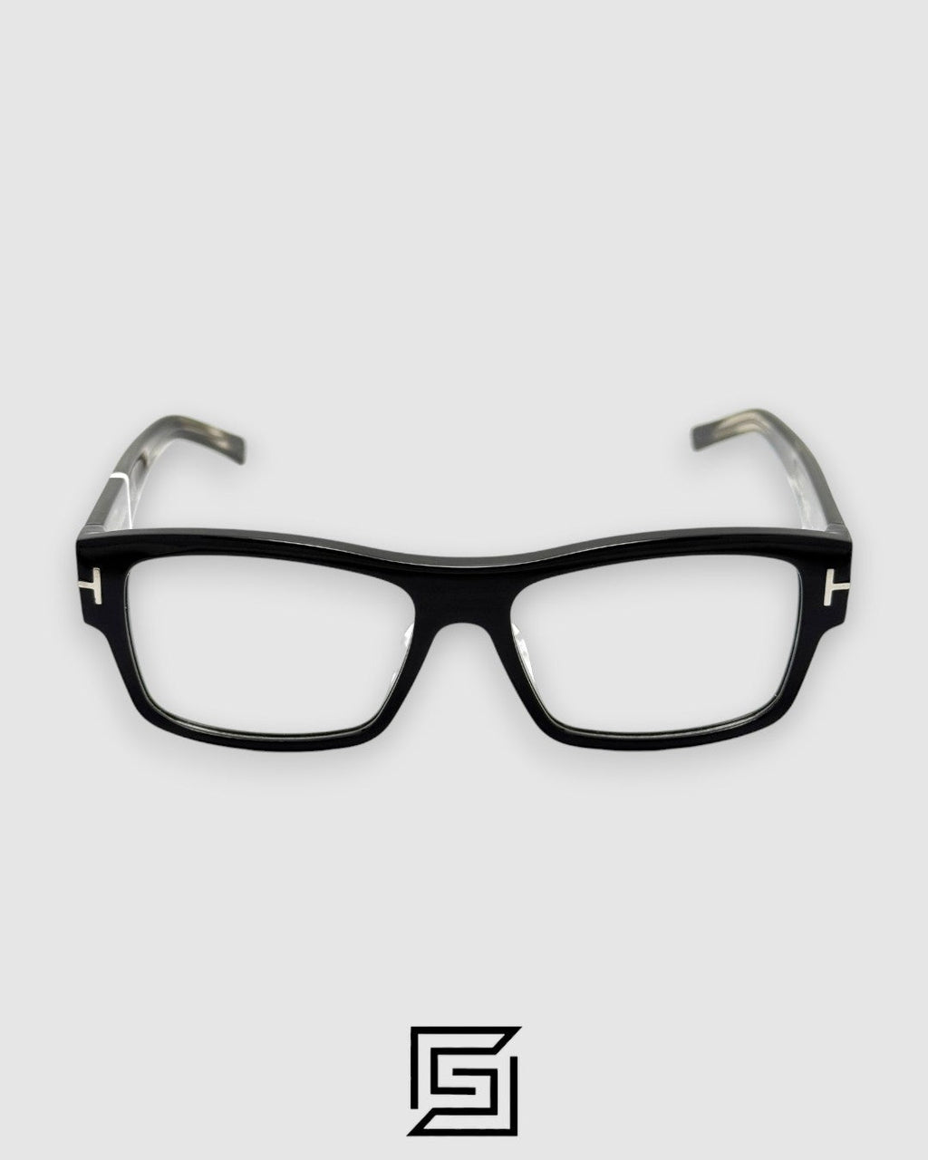 Tom Ford FT5941 Black Frame Transparent Grey Arm