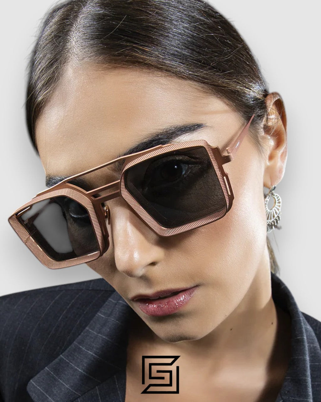 Vysen The Luigi - L6 Rose Gold Frame Black Leanses