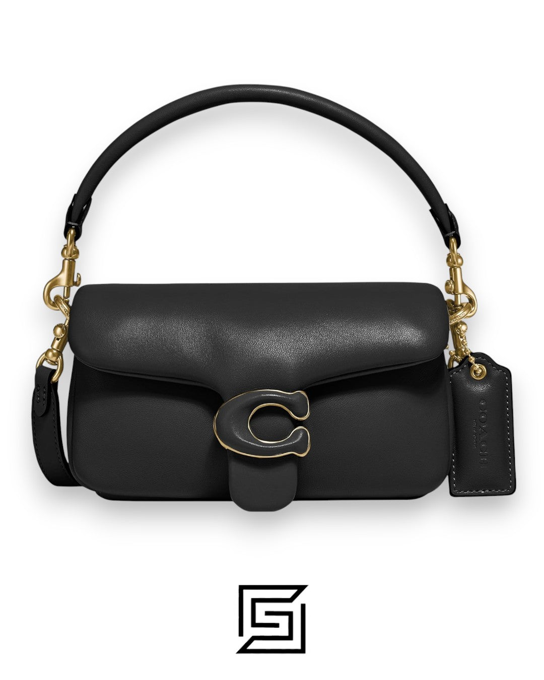 Coach Pillow Tabby Shoulder Black Bag – Style No. C3880